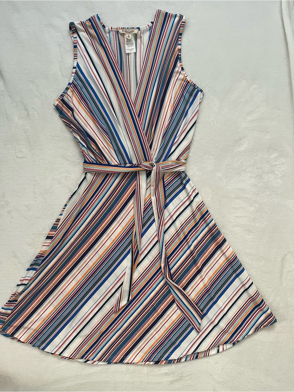 Rolla Coster Striped Multicolor Sleeveless Dress Size Small